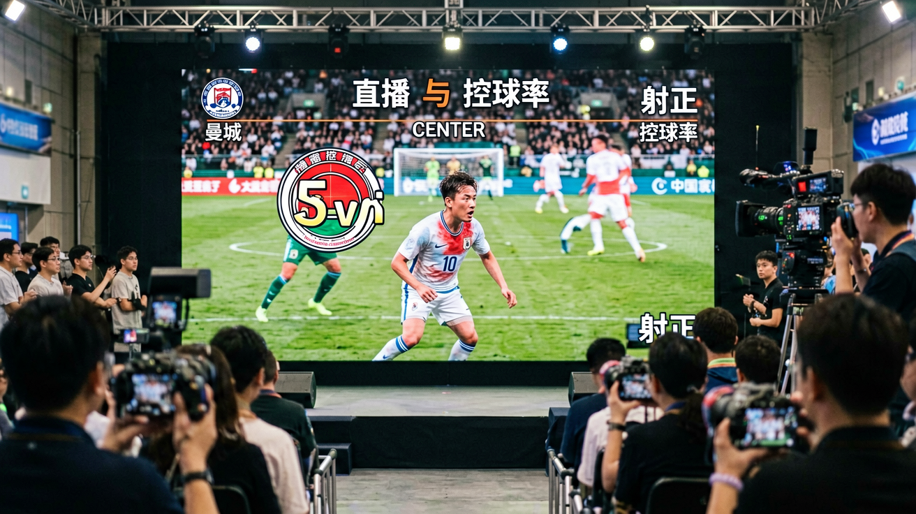 玩彩网直播画面、比分弹窗与控球率图表的体育赛事观看场景